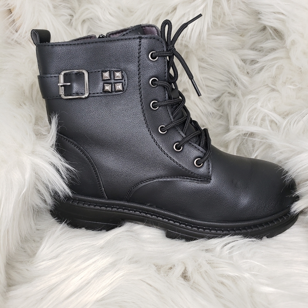 Women's Combat Boots (BOT80-002) - Picture 1 of 4